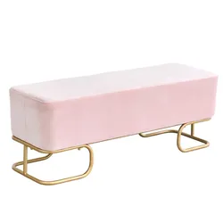 Custom furniture Nordic fashion high-end stainless steel foot clothing store cloth bench household replacement stool