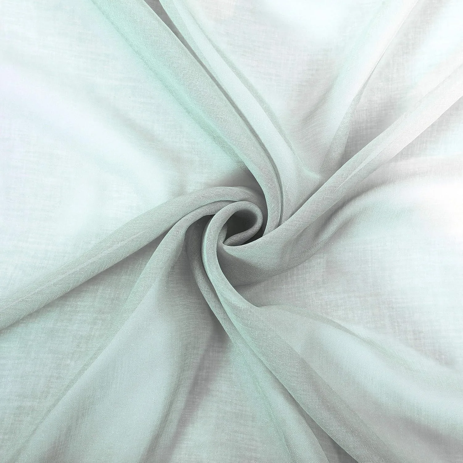 hot selling light green color sheer curtain creates warm furniture for living room