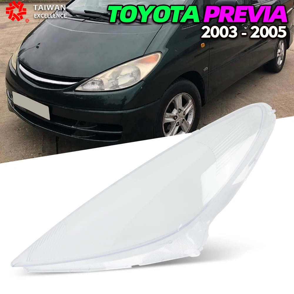 For Toyota previa 2003-2005 lampshade headlamp transparent hardening anti-crack lampshade headlight glass lens cover