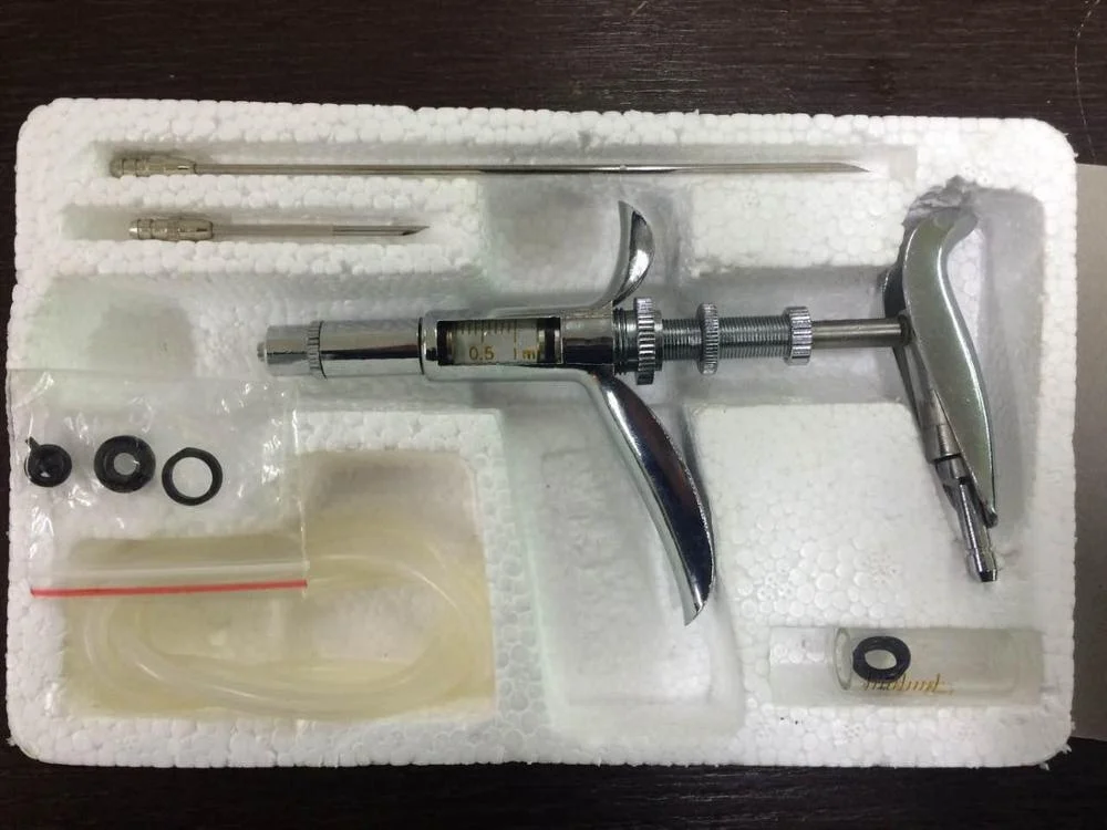 NL102 veterinary automatic syringe high quality brass raw material 1ml-A Continuous injector for veterinary use