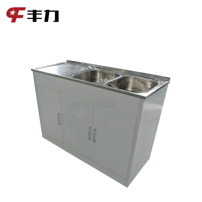 Kitchen Used Wash Steel Sink Base Cabinet