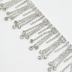 Rhinestone Belly Waist Body Chain Link Flower Rhinestone Chain