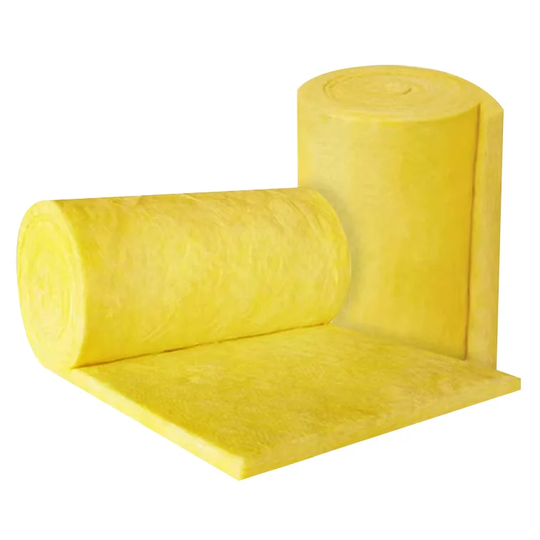 Fiberglass Wool Roll Insulation Blanket 48kg/m3 Glasswool 25mm 50mm Glass Wool Price