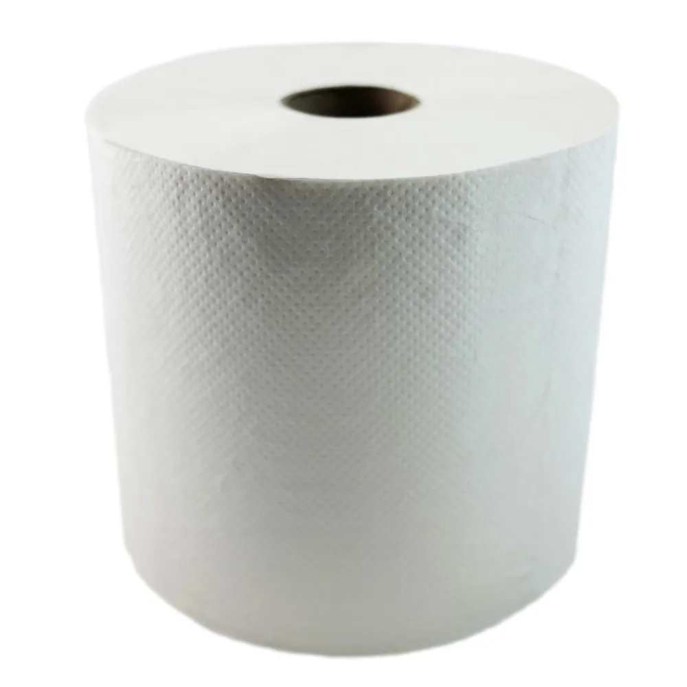 Eco-friendly white paper hand towel Jumbo Roll 243m Recycled hand paper towel roll for Commercial Building Toilet Use