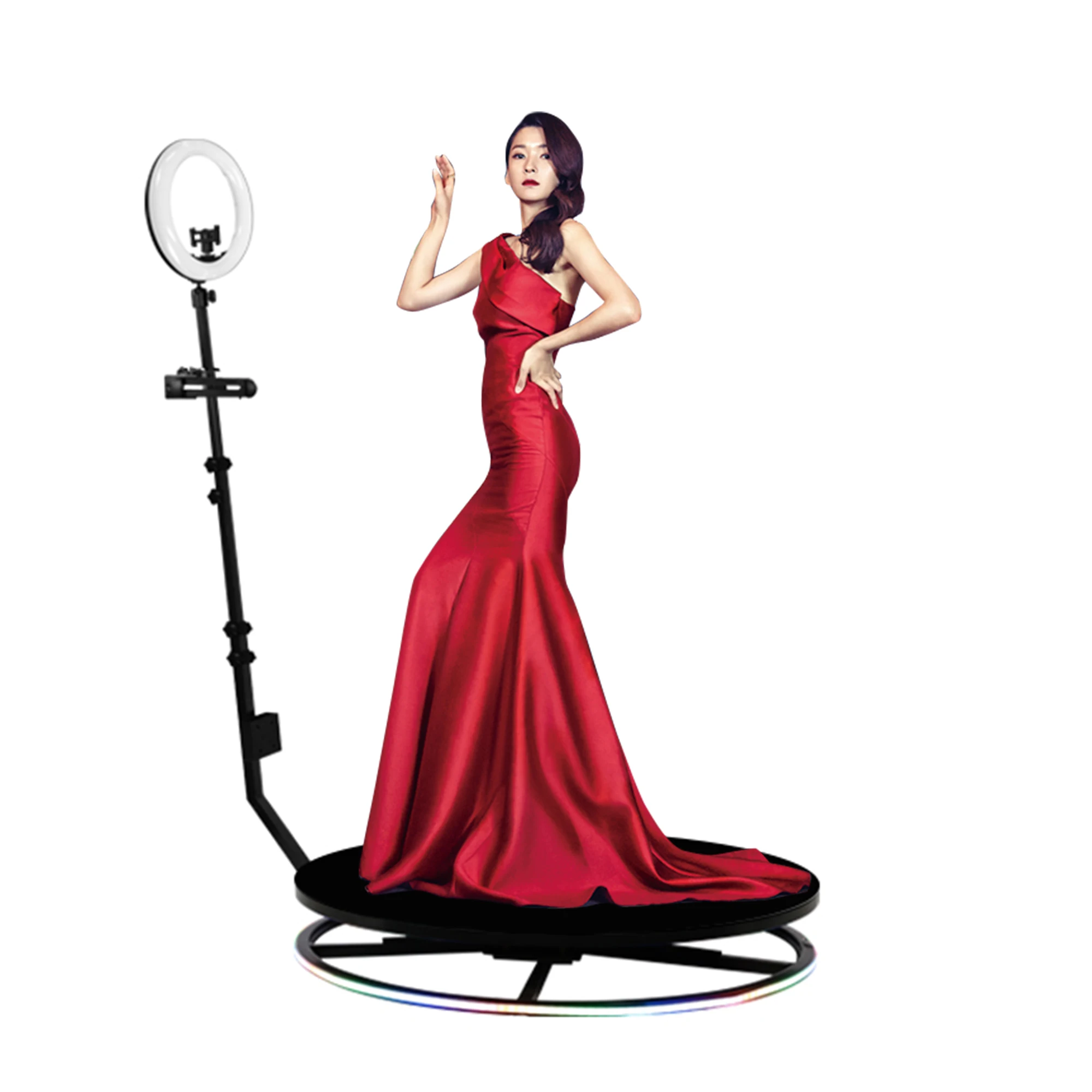 68cm Fast DHL Camera 360 Degree Photobooth Machine Video Spinner Led 360 Photo Booth Platforms Automatic Party Wedding Supplies
