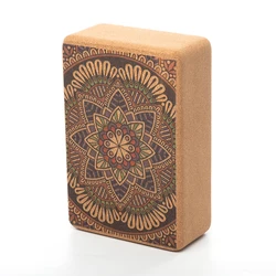 Customized Large Reycled Sturdy Cork Yoga Block Colour Bricks Woman Yoga Sets Fitness Eva Foam Color Block