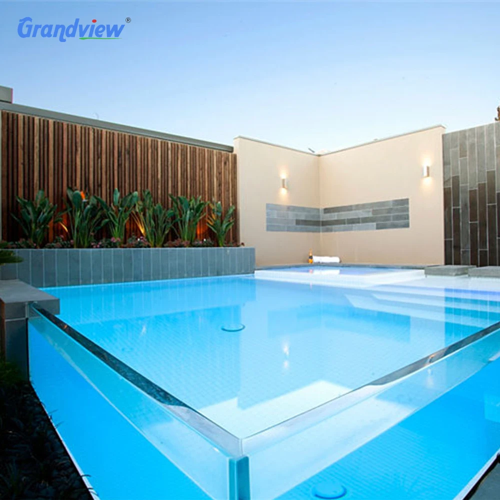 Wholesale outdoor acrylic sheet swimming pool wall for glass acrylic panel pool/glass swimming pool