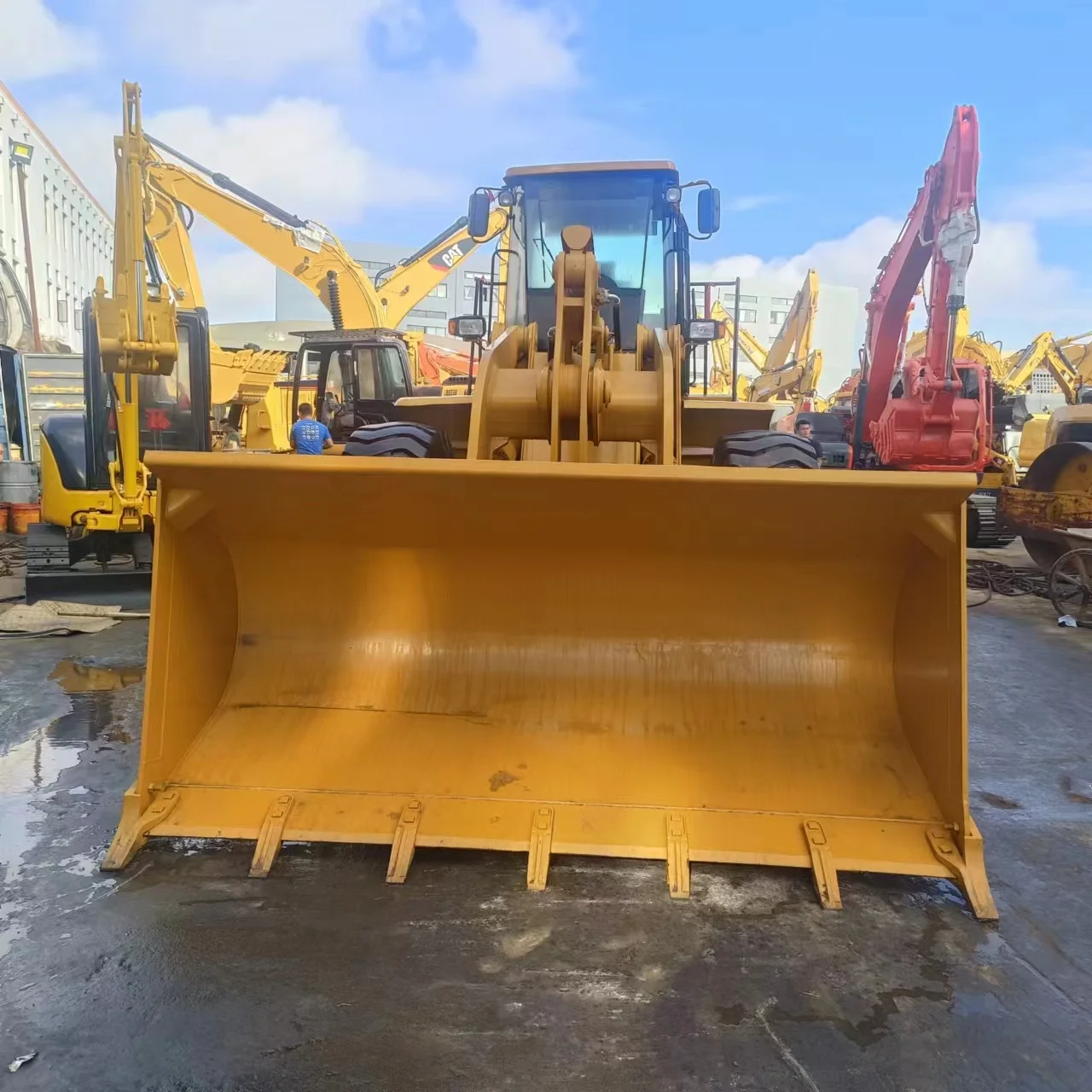 china made front loader 950h 966f 966h second hand machine 950h 966g 5 ton mini Used cat 950H wheel loader