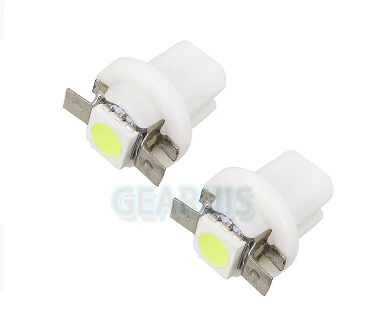 GEARUIS 24V Truck led T5 B8.5D 509T 5050 1 smd led Auto Wedge Dashboard Indicator Instrument Wedge Light red blue yellow