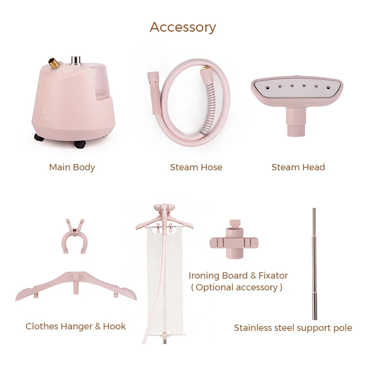 TRAs  Steamer YQCU003 All-in-one color copper heater professional industrial 2200W power 3L capacity vertical garment steamer