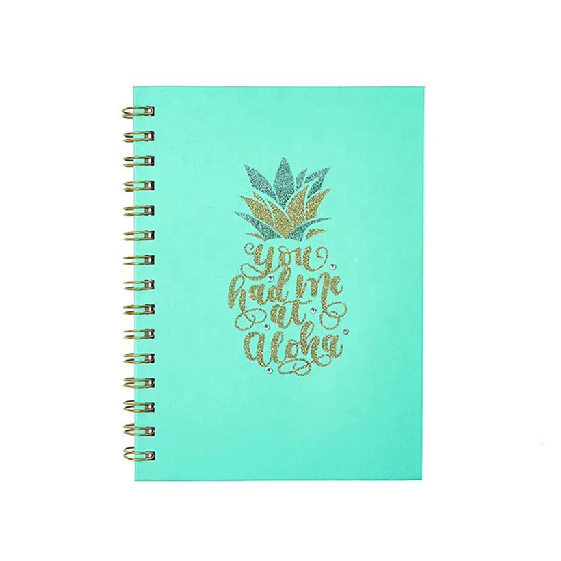 Fashion Paper Diary Spiral Notebook, Custom Printing Hardcover Travel Journals