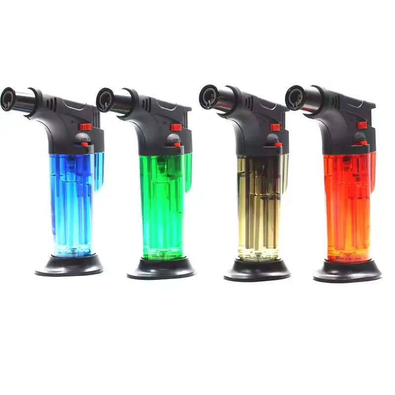 New Design Wholesale Torch Lighter Portable Cheap Plastic Refillable Gas Lighter Smoking Accessories