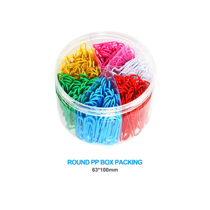 3 size 6color  Office School supplies Colorful Metal Paper Clips