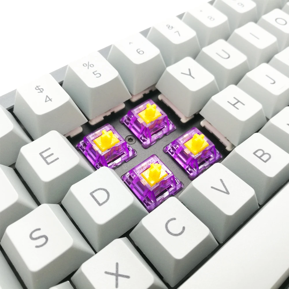 Tecsee  IceGrape PTactile Keyboard Switch POM StemKeyboard Switch Wireless OEM PC Switch Mechanical Key