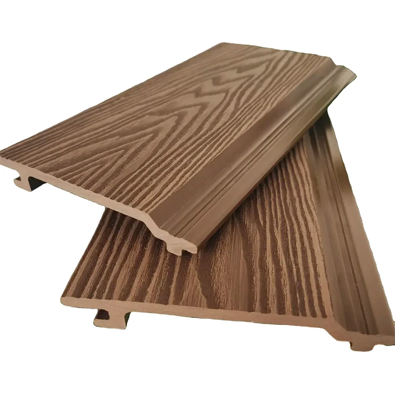 Outdoor exterior grain wood plastic composite decoration wpc wall panels siding boards wpc wall cladding