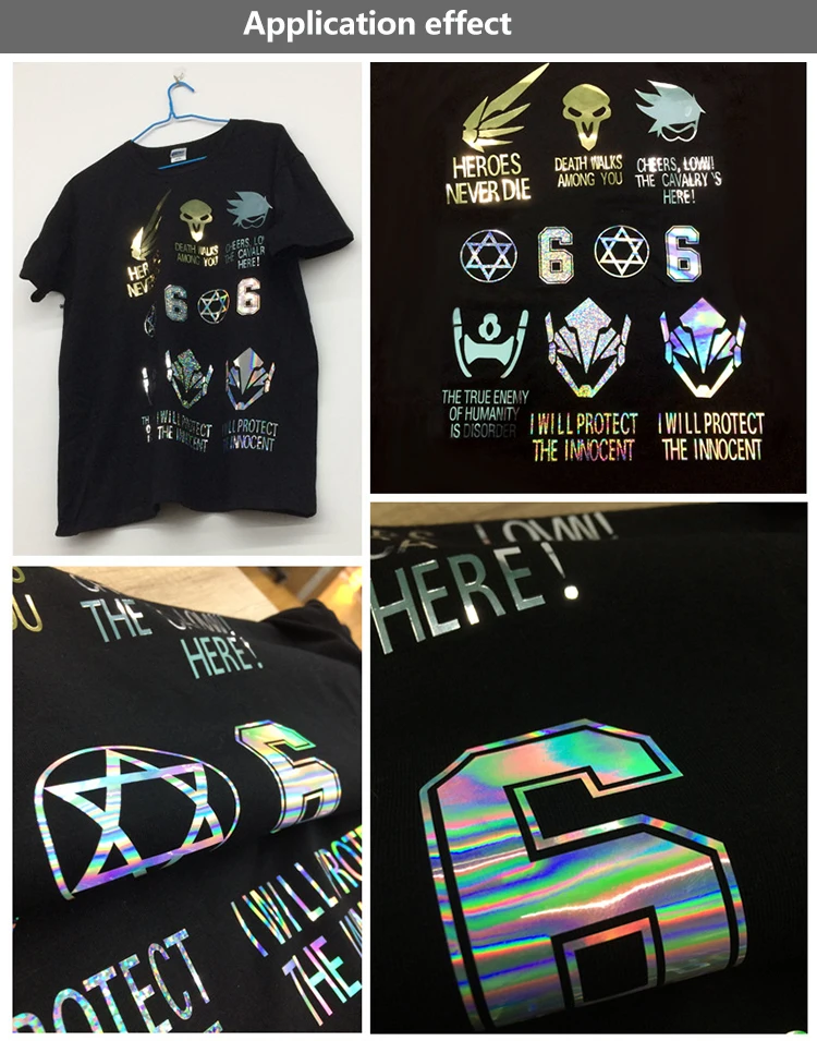 Reusable Iron On Textile Roll Textil Textiles Rolls Light Gold Printing Film T Shirt Holographic Heat Transfer Vinyl 50M Roll