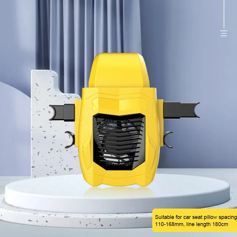 Factory Outlet 12v Small Cooling Fan For Car Truck Adjustable Car Chair Rear Back Seat Truck Fan Product Car Fan Cooling