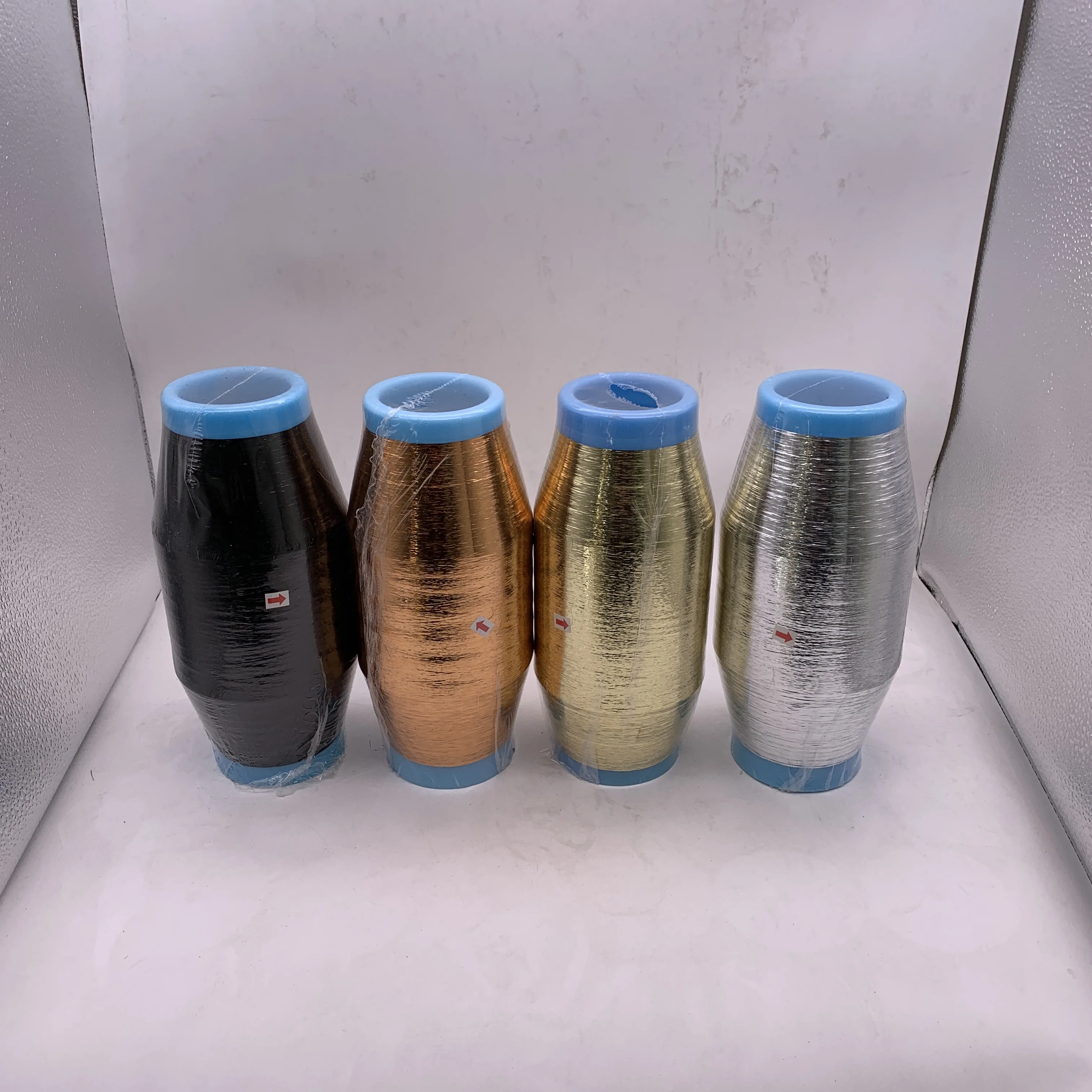 Turkey Market ST Type Rainbow Color Metallic Embroidery Lurex Yarn