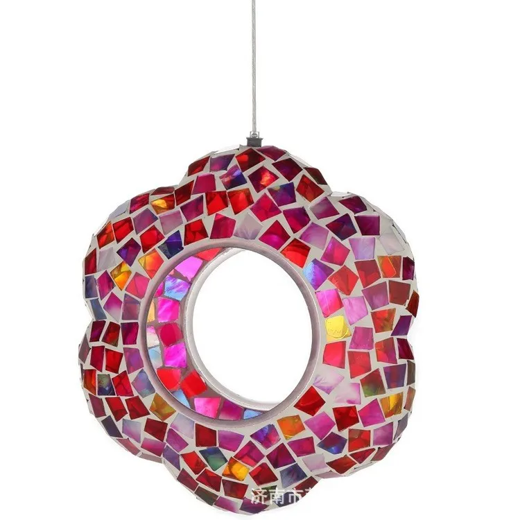 Mosaic Acrylic Bird Water Feeder Waterproof Mosaic Bird Feeder Hot Sell Glass Customized Bowls Garden Decoration Multicolor