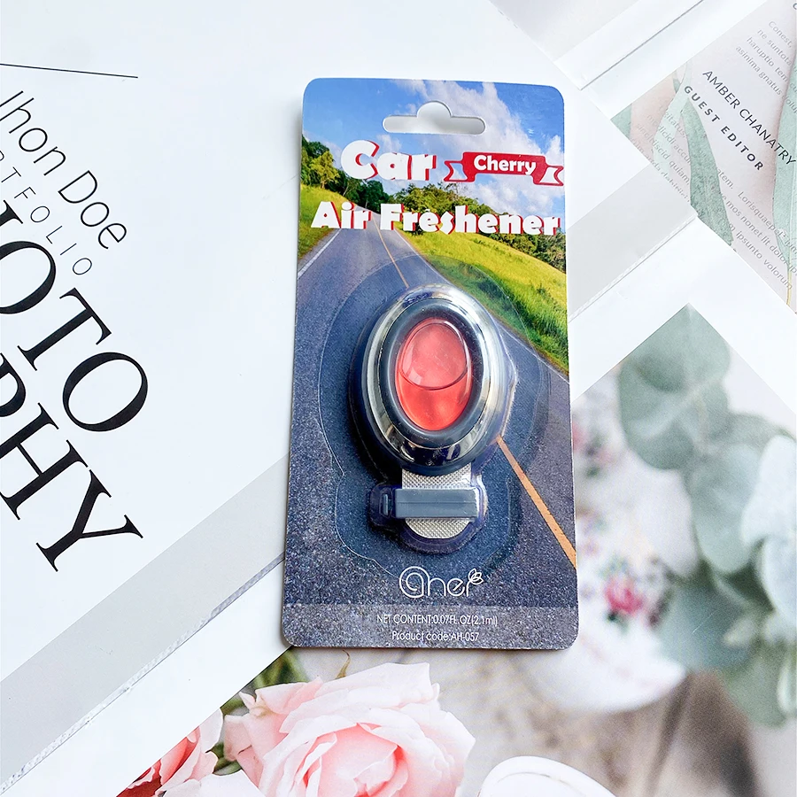 Flash Diamond Cute Fruit Shape Design Car Aromatherapy Pendant Car Interior Decoration