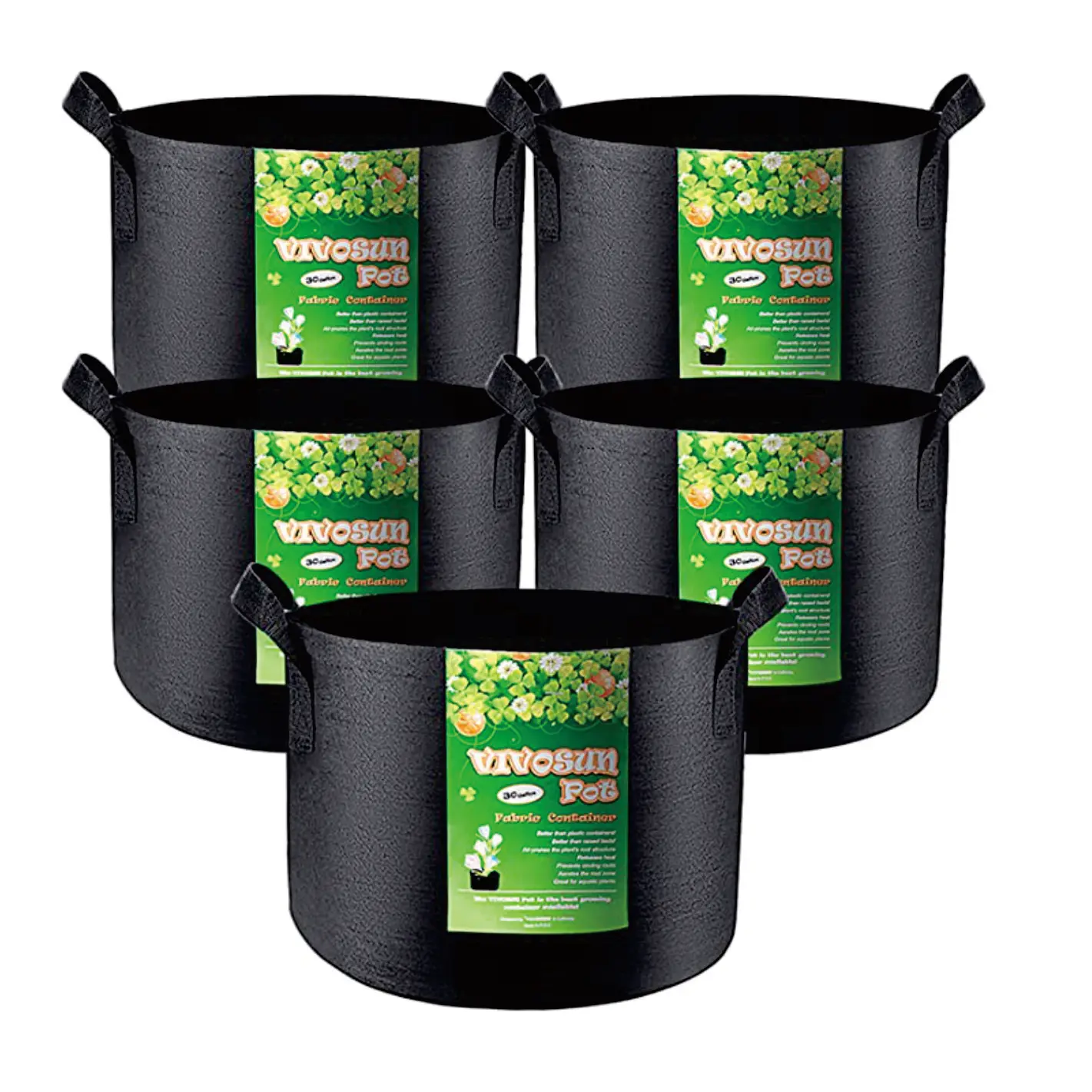 1 3 5 7 10 15 20 25 30 35 50 Gallon Felt Plant Grow Bags felt plant barrel Thickened Garden Non Woven Felt Flower Pot