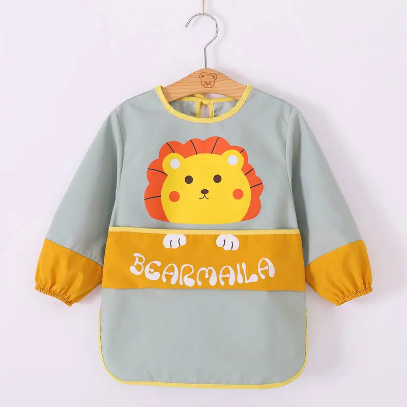 2023 Wholesale Art Smock Kids Apron custom color for children