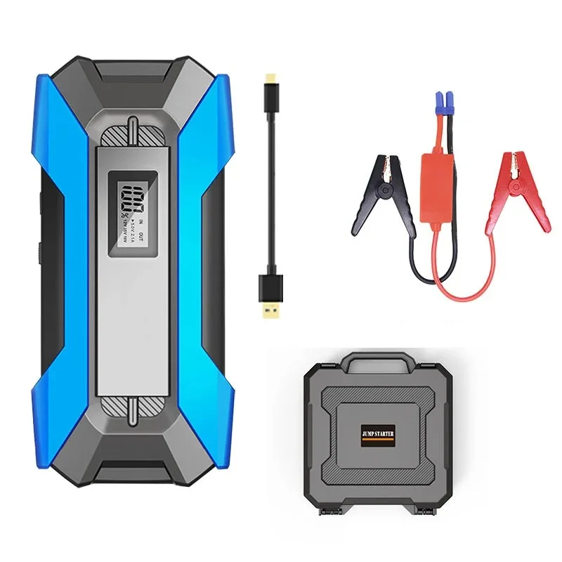 12V 10000mwh Lithium Battery Car Jump Starter 2000A Peak Current Jump Starter Auto Emergency Booster Portable Jump Starter