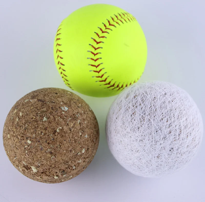 Wholesale customer logo softball balls 12inch leather weighted softball