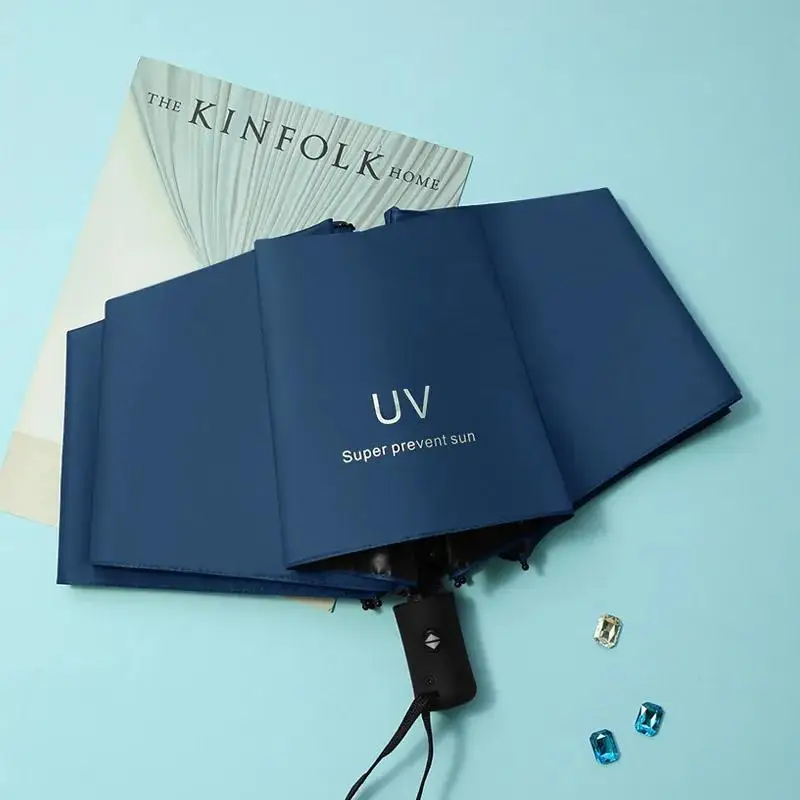 Factory price Automatic Mini 3 folding Umbrella Anti UV Umbrella rain UPF50+