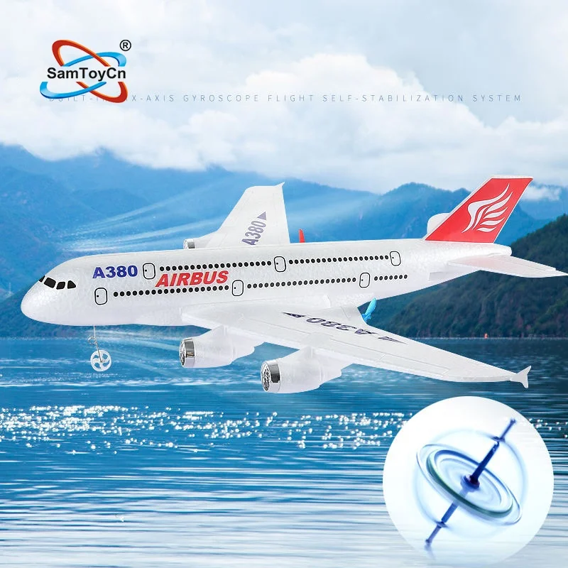 Samtoy 2.4G 2.5CH Fixed Wing Airbus Foam Avion Aeroplane Toy Aircraft RC Airplane Remote Control Plane for Kids