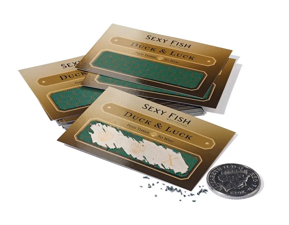 Высококачественные выкупованные билеты, лотерейный билет с царапинами и выигрышными картами на заказ