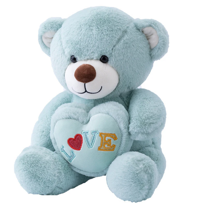 Big Teddy Bear with Heart Stuffed Animals Plush Toys Custom Teddy bear plush toys valentines gifs