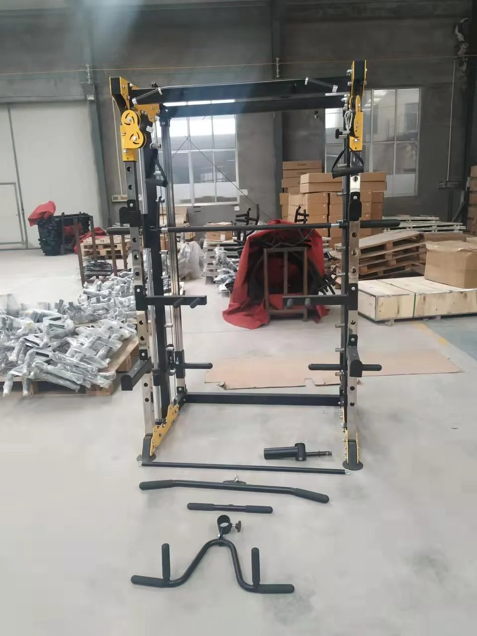 Wholesale Commercial Gym fitness Strength training Multifunctional Smith squat rack Machine DY-6002