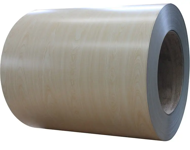 Low-price prepainted galvanized ppgi 0.5mm dx51d 2d steel coil wooden pattern ppgi coil
