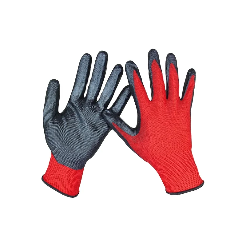 Hot selling High Quality Strong grip anti oil Nitrile coated work Gloves