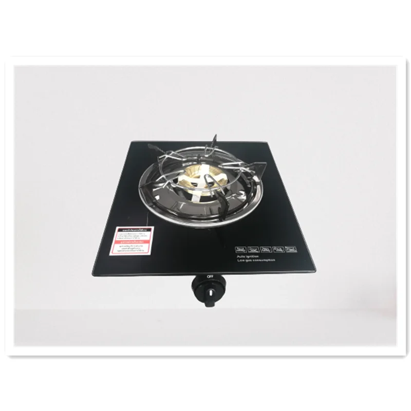 Chinese manufacturing Thailand best sell type tempered glass infrared single burner gas stove gas cooktops