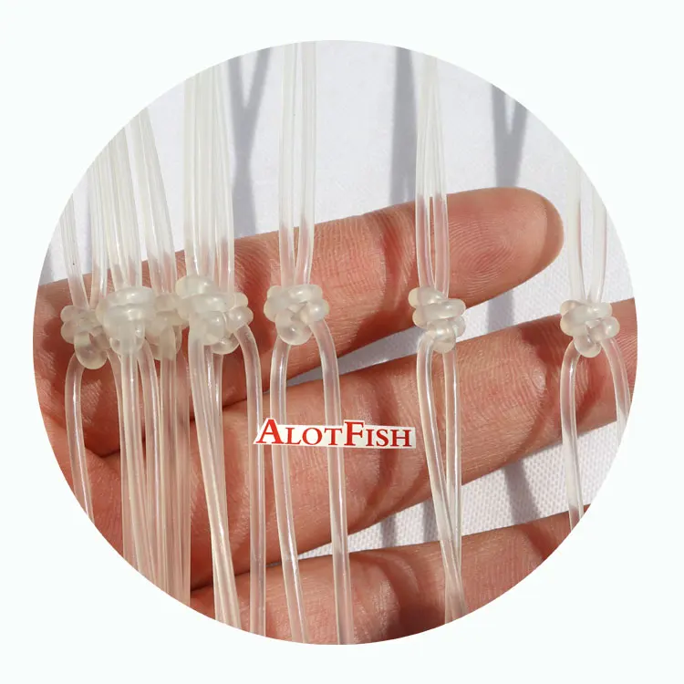 PA6 Nylon Mono Types Double Knotted Netting Trawl Cast Gill Landing Net Monofilament Fishing Net