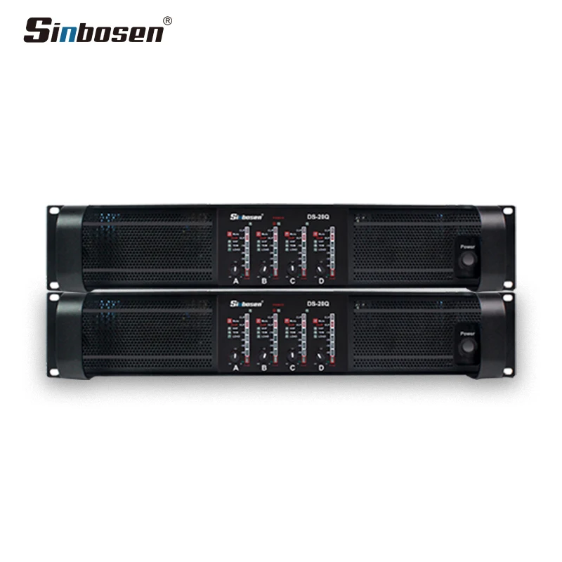 Sinbosen DS-20Q professional 4 channel switching power supply amplifier suitable for dual 18-inch subwoofer