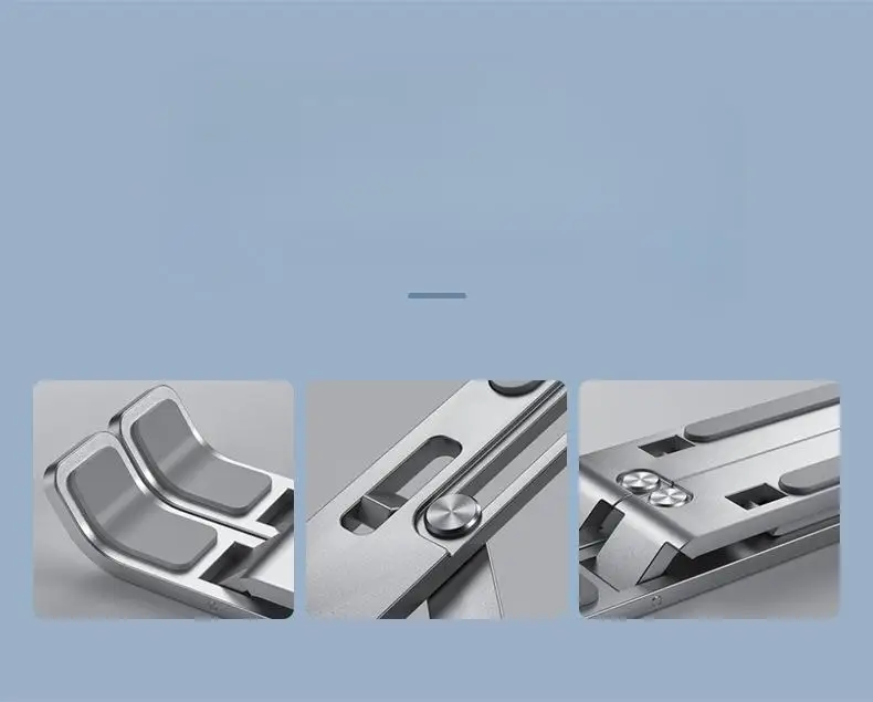 Современная портативная металлическая компьютерная подставка для офисного стола дома и офиса спальни складная алюминиевая охлаждающая ноутбука