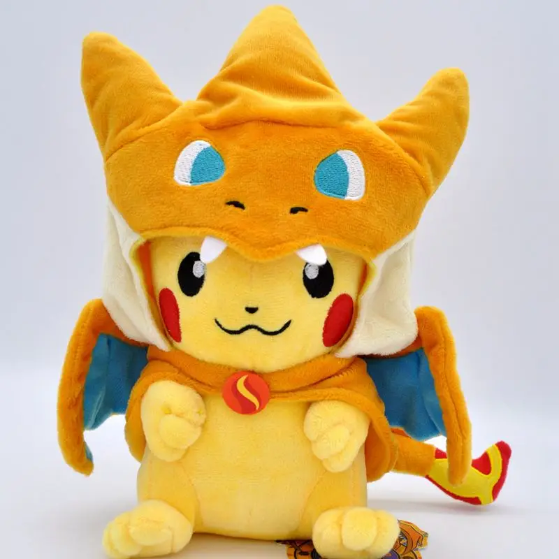 Оптовая продажа высококачественный плюшевый плащ Poke mon Pikachu Cos Snorlax плюшевая игрушка кукла для детей подарок