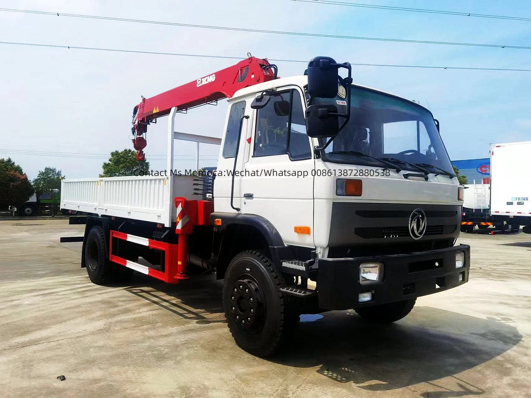 Автокран Dongfeng 4x2 5 тонн 10 грузовой автомобиль с краном готовый к отправке