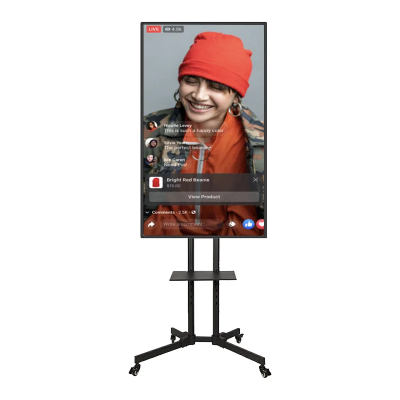 Lcd Touch 43 Inch Interactive Live Streaming Facebook Live Streaming Broadcasting Set