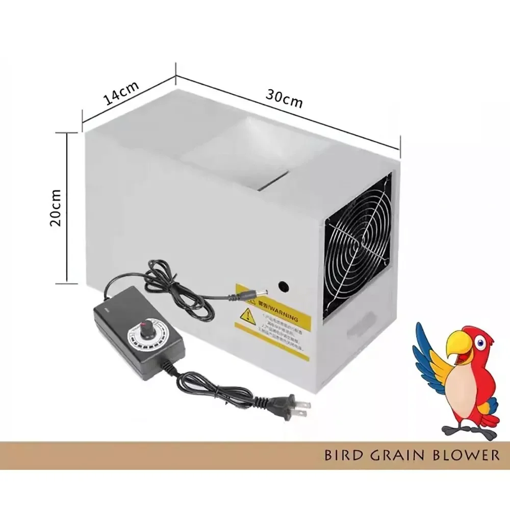 Electric Bird Grain Blower Household Bird Feed Food Shell Blowing Winnowing Tool
