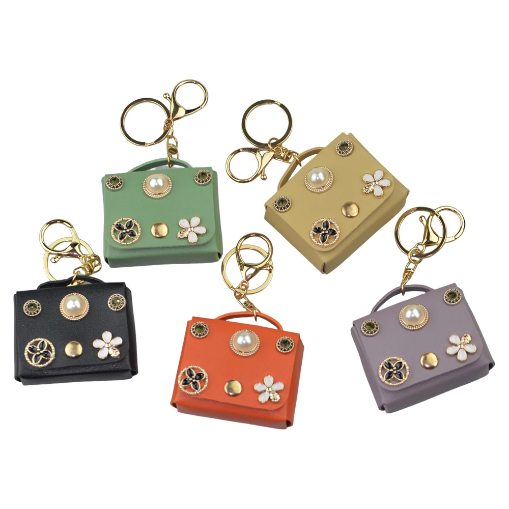 Мини-сумка с подвесками Брелоки для ключей кожаные кошельки брелки