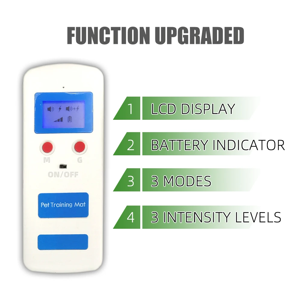 Scat Mat Electronic Indoor Pet Training Mat for Dogs & Cats,LED Screen Keep Pets Away from Sofa, Counter  Shock Deterrent Mat