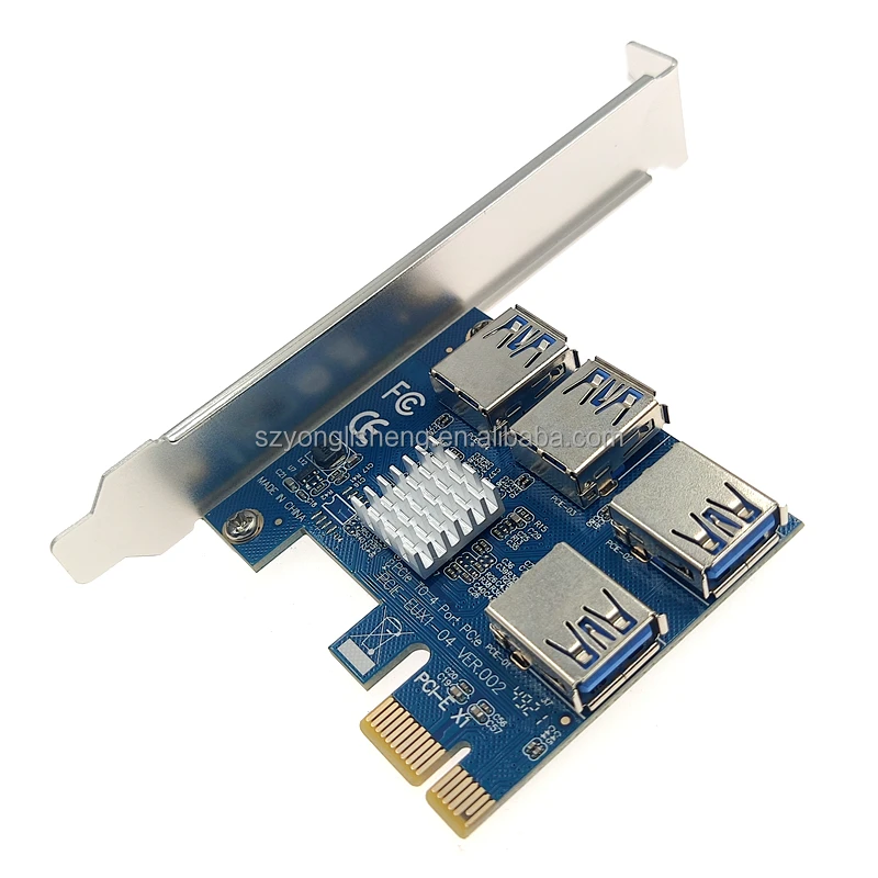 Заводская pcie от 1 до 4 PCI-Express карта расширения 1x 16x множитель карты для