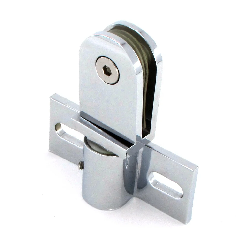 Heavy Duty Wall Mount Bathroom Shower Screen Hardware  Clip Glass Clamp
