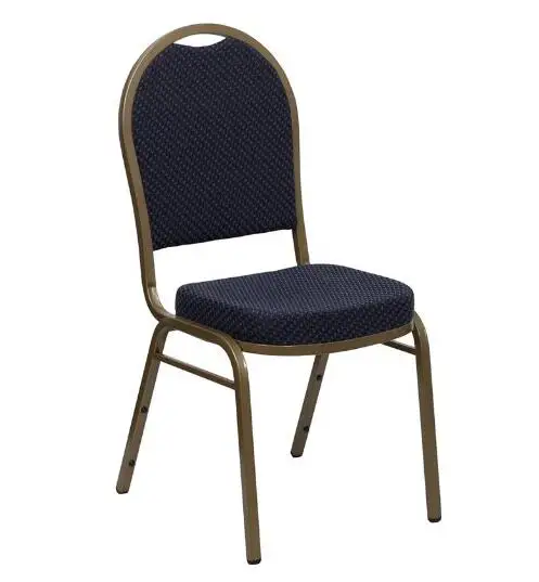 cheap gold stackable metal banquet chair for wedding
