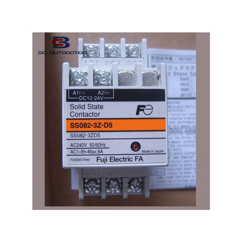 Earth Leakage Circuit Breaker SS033/SS082-3Z-D5 8A Fuji Motor Gear PLC Controller
