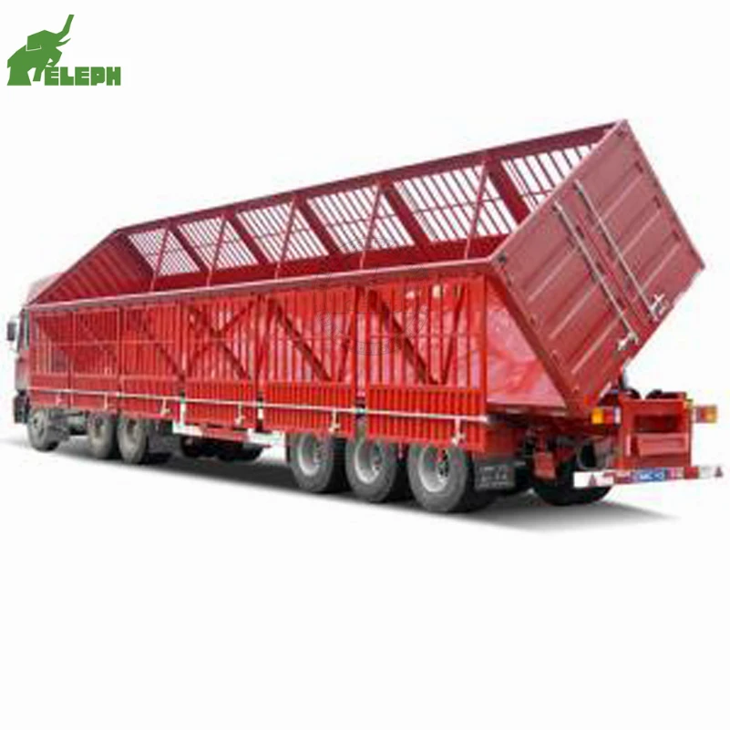 3 Axles 45 Cubic Meters Side Tipper Semi-Trailer